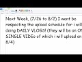 Regular Upload Schedule! (with small disclaimer at the end)