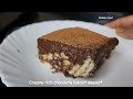 10 minutes No bake chocolate biscuit cake pudding dessert recipe - no chocolate no cream no eggs