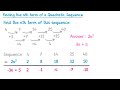 Finding the nth term of a Quadratic Sequence - GCSE Higher Maths