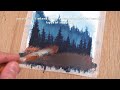 Watercolor Painting for Beginners / Forest Landscape / Watercolor Painting Tutorial