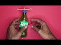 How to make plastic bottle hand fan | Rotating hand fan with bottle