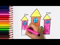 How To Draw A Castle for Kids/Coloring  Castle