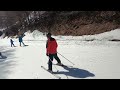 Easy GREEN MYRTILLES run for my 10 & 5yr olds GoPro POV - Tignes ski resort - Apr 2023