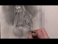 Gandalf Pencil Drawing in 1 Hour (5 min Timelapse)