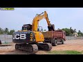 JCB 145 Excavator and Tipper New Hospital Building Foundation Digging and Backfilling | Jcb truck