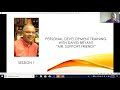 Personal Development Training Session 1 With David Bryant Mr. Support Friend