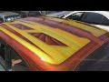 Lowrider Flake Roof Paint Job Start to Finish (ASMR)(NO MUSIC)(raw footage)