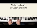 Ye Servants of God - piano instrumental hymn with lyrics