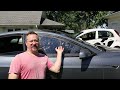 Tesla Repair - Out of the garage! Off the blocks, plus window repair