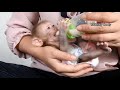 Morning Routine !! Baby Monkey Dody Wearing Diaper And Drink Milk After Bathing