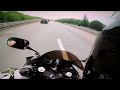 Crazy Guy on Honda F4i doing 154 mph on the highway