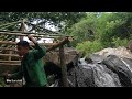Full Video: Camping ALONE in the Woods, Built A Bamboo House On The Cliff For 7 Days