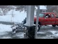 1st Gen Dodge Cummins plowing snow