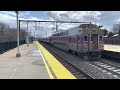 MBTA Brand New F40PH-3C #1053 Leads Its Test Doubleheader On Train 821 @ Route 128 | 3/30/23