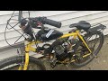Stihl Frankenstein Motorized bike tuned expansion chamber made from scrap metal