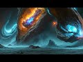 WORMHOLE - space ambient journey - relaxing meditative ambient music with cosmic space visuals