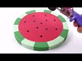 DIY How to Make WaterMelon Ice Cream with Kinetic Sand Learn Colors for Kids Children