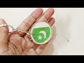 Create a Resin Keychain Without Using Any Color or Stickers🔸Easy DIY Unique Resin Keychain Tutorial