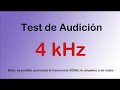 Test de audición auditivo desde graves a agudos - Hearing test