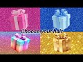 Choose Your Gift from 4 🎁😍| 🩷💙🌈👑 | 4 gift box challenge|#4giftbox #pickonekickone #wouldyourather