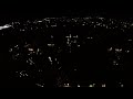 Quadcopter flying around fireworks