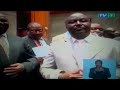 Zambian opposition MPs protest in Parliament demanding a new Constitution