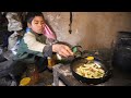 dharme brother's son cooks lunch for the family @ruralnepall