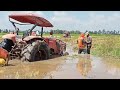 Amazing tractor stuck in mud / ត្រាក់ទ័រ​ដឹកស្រូវជាប់ផុងក្នុងទឹកជ្រៅ​ #Ep2