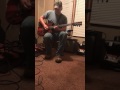 Bill Lewis guitar replica (playing brain damage)