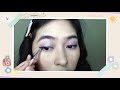 Easy Glittery Lilac Makeup | Simple Cute Look | mica_ow | Philippines