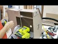 CHEAP + EFFECTIVE Dust Collection Hood out of Cardboard (Suction Test)