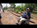 DISABLED Veteran left in tears, Hadn't seen his Back Yard or Driveway in YEARS!