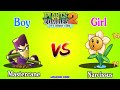 All Plants Team BOY vs GIRL - Who WIll WIn? - PvZ 2 Team Plant vs Team Plant v11.1.1
