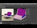 3DS Max Modeling Practices | 意式单人皮沙发椅Daiki 设计师高档轻奢靠背卧室阳台客厅休闲椅 | Piano&Rain | Part 1