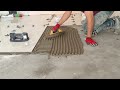 Construction Techniques For Large 60x120 installer Flooring Kitchen