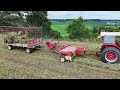 Baling Hay On A Dairy Farm l 2nd Crop Alfalfa Hay l 1066 International Tractor (2024 Hay Season)