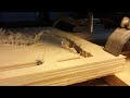 Home made cnc router cutting a table saw push stick