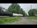 CN 422 & 421 working hard, with massive trains