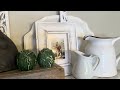 NEW🌷NEUTRAL SPRING DECORATE WITH ME|| VINTAGE SHELF STYLING