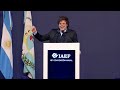 Discurso del Presidente Milei en el IAEF en Mendoza