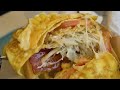 딱지토스트 So Creative! Amazing Folding Ham Cheese Egg Toast - Korean street food