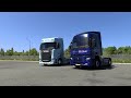 ETS2 Scania EV vs Renault EV Battery Range Test, Acceleration