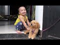 Very cute puppy and Vuthey