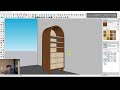 SKETCHUP TUTORIAL | HOW TO MAKE A CURVED CABINET WITH DRAWER