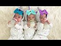 TRIPLETS 8 MONTH CHECK UP!