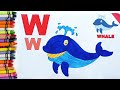 Whale 🐳 drawing, painting, coloring for kids and toddlers || learn coloring | Rainbow Rendition