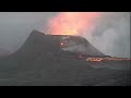 Lava Pool Splashing Lively In Iceland KayOne Volcano Eruption, Relaxing Music and Lava