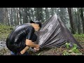 SOLO CAMPING HEAVY RAIN - STRUGGLE TO SET UP A TENT IN HEAVY RAIN - BEHIND THE SCENE