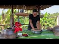 How To Make Dried Meat At Home ? Dried Pork Making Process - Cambodian Food Cooking