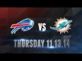 BUFFALO VS MIAMI THURSDAY NIGHT FOOTBALL